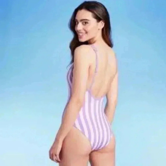 NWT Kona Sol Striped One Piece swimsuit - Picture 2 of 3